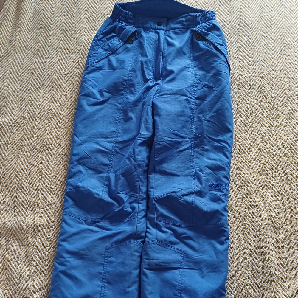 Vintage MOBIUS RANDONNEE Warm & Soft Women’s Blue Ski Snowboard Pants Size 10